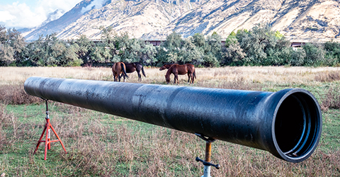 McWane's ductile iron pipe is made from 95 percent recycled scrap metal and is easily recycled itself.
