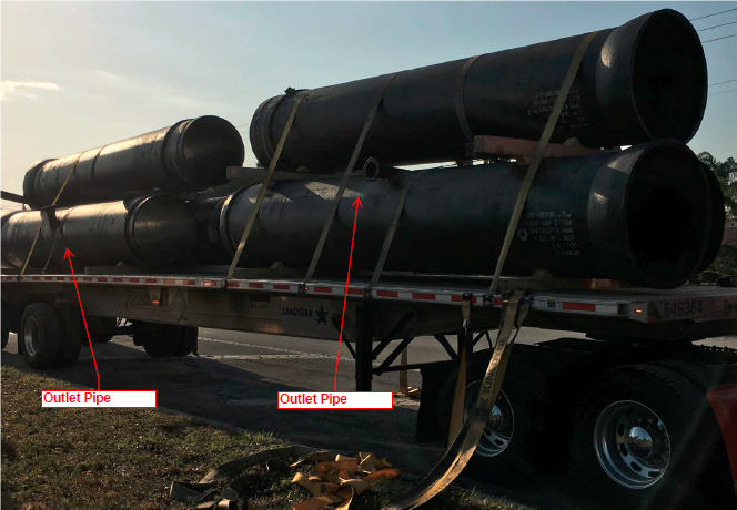 Shipping Outlet Pipe