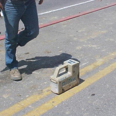 Walk-over method of navigation used during HDD.