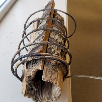 Wooden pipe from Victoria Island, British Columbia, Canada