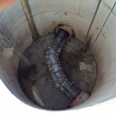 Example of fittings on Ductile iron pipe.